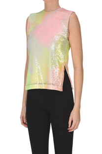 Multicoloured sequined top Stine Goya