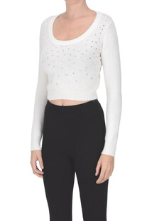 Embellished cropped pullover Nenette