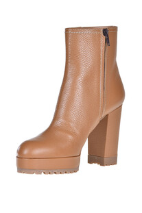 Grainy leather ankle boots Roberto Festa