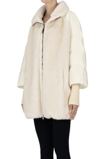 Eco-fur insert down jacket Martylò