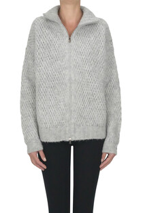 Textured knit cardigan jacket Herno