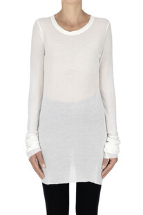 T-shirt lunga a costine Rick Owens