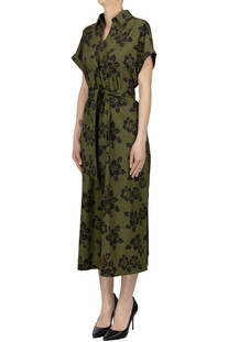 Flower print cotton tunic dress Aspesi