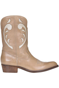 Leather texan ankle boots Guglielmo Rotta