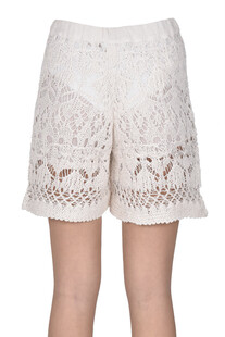 Shorts in maglia crochet Semicouture