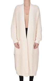 Ribbed knit maxi cardigan Dondup