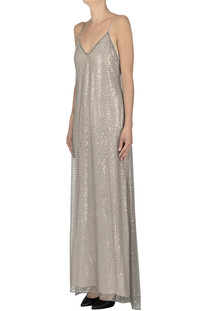 Abito sottoveste con paillettes e perline Semicouture