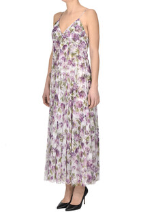 Flower print tulle long dress PHILOSOPHY di Lorenzo Serafini