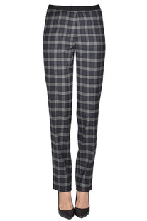 Pantaloni stampa check Tabata
