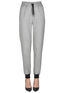 Pantaloni joggings micro pied de poule Twinset Milano