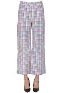 Checked print trousers Funny Ace