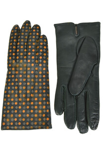 Hand painted nappa leather gloves Fingers Venezia