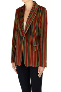 Blazer New Sofia in velluto a righe Kiltie