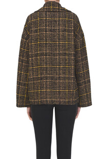 Checked print double-breasted jacket Bellerose