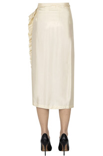 Satin wraparound skirt Aspesi