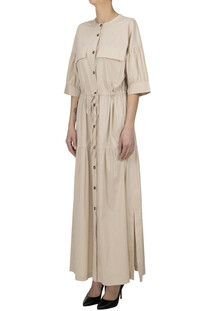 Cotton-blend shirt dress, D.Exterior