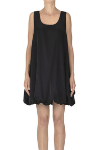 Sleeveless satin dress ELEH