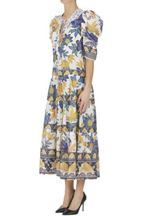 Flower print cotton dress Farm Rio