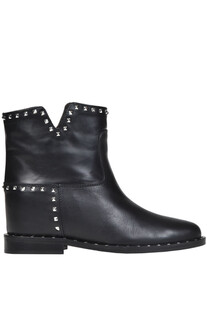 Studded leather ankle boots Via Roma 15