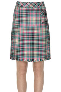 Checked print mini skirt Moschino Boutique