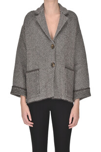 Textured knit cardigan jacket Base Milano