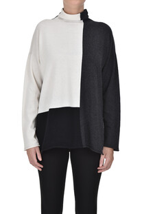 Color-block cashmere pullover Tabaroni Cashmere