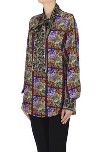 Blusa in seta stampata Pierre-Louis Mascia