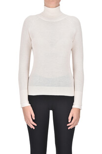 Pullover dolcevita a costine Nenette