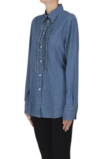 Camicia in denim con ruches Aspesi