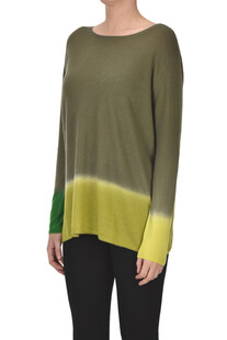 Gradient effect knit pullover Mirror in the sky