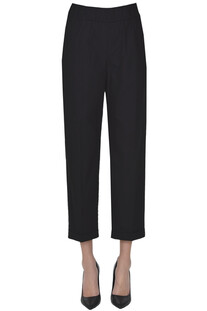 Cropped cotton trousers 19.70 Seventy