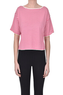 Striped short sleeves pullover Base Milano