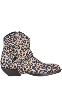 Animal print suede texan boots Ame