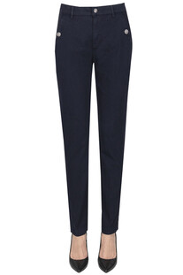 Cotton chino trousers Liu Jo