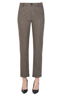 Melange fabric trousers True NYC
