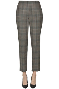 Prince of Wales print trousers 6397