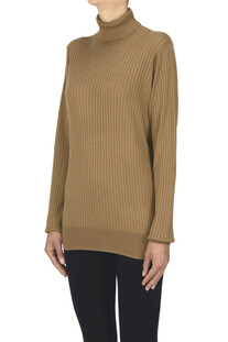 Pullover dolcevita a costine C.T. Plage