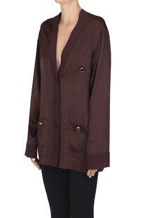 Giacca camicia in satin Forte_Forte