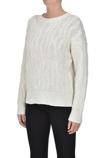 Woven knit pullover Fabiana Filippi