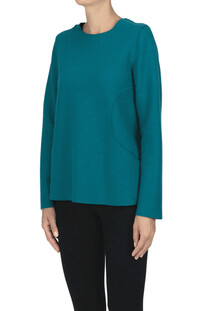 Blusa in panno di lana Cristina Bonfanti