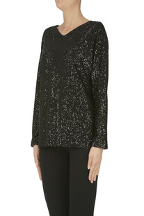 Sequined tulle t-shirt SHIRT C-ZERO