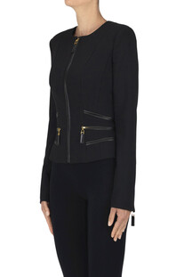 Blazer con dettagli in ecopelle Elisabetta Franchi