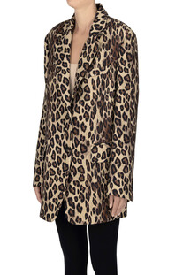 Blazer stampa animalier oversize Alberto Biani
