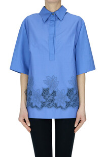 Blusa in cotone con ricami P.A.R.O.S.H.