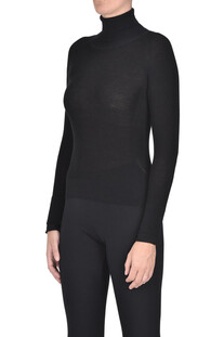 Pullover dolcevita a costine Nenette