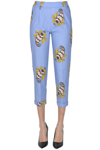 Cropped cotton trousers Virna Milano