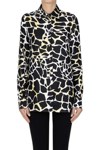 Camicia in seta stampa animalier Maliparmi