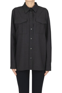 Camicia in fresco lana P.A.R.O.S.H.