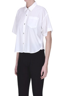 Cropped cotton shirt Michael Michael Kors