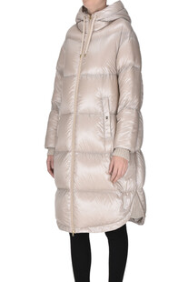 Knitted insert long down jacket Herno